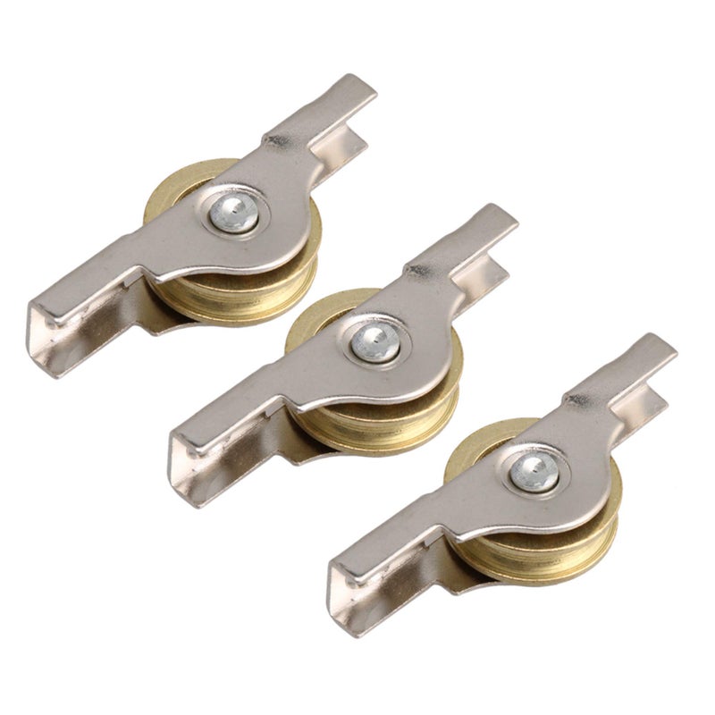 RDEXP Sliding Roller Wheel 20mm Diameter Slotted Wheel for Wardrobes Cabinet Bookcases Door Window Set of 20 - Image 2